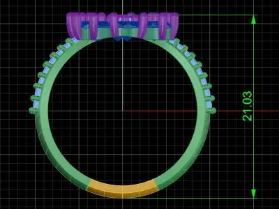 Jewelry ring 202 3D print model purchase