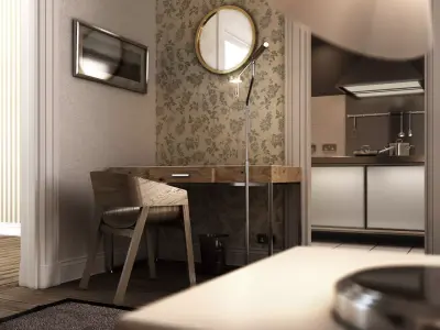 Photorealistic 3d  interior study room  3D model