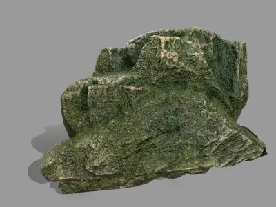 Rock Set Low-poly 3D model 44