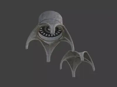 Gothic Vaulted Ceilings  Light Aperture Set 2 Models 3D model