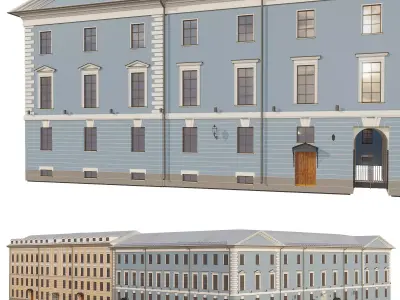 Building in st petersburg 3D model