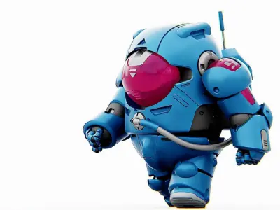 AMONG US CONCEPT CHARACTER C   RIGGED 3D model