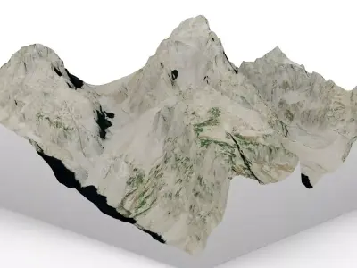 Mount Grand Teton 3D model