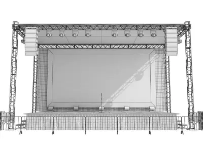 Concert Stage 3D model buy