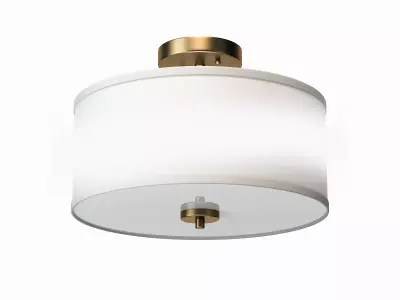 Aaru Fabric Semi Flush Mount 3D model purchase