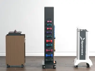 Hausmann Collection ironing table on wheels 3D model