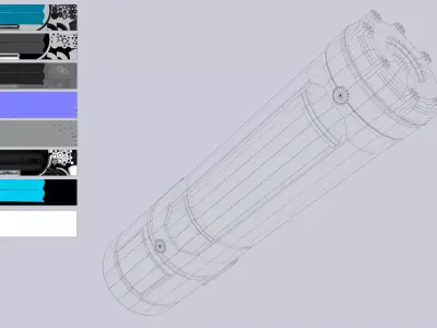 Scifi vial collection 3D Model Pack