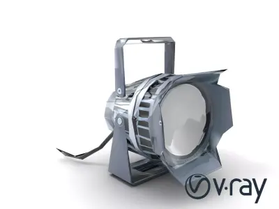 Stadium Spotlight Lighting Rig model pack Low-poly 3D model