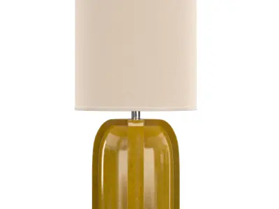  Arenson Yellow Ceramic Table Lamp 3D model