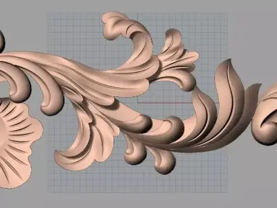 CNC 3D relief models STL format file used for artcam aspire E352 3D model
