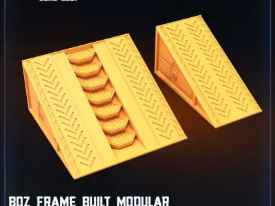 BOZ FRAME BUILT MODULAR TERRAIN STARTER SET 3D print model