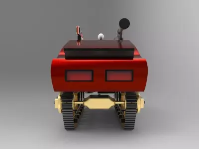 Mad Max Vehicle Low-poly 3D model