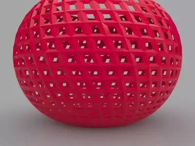 Filigree Chubby Geometric Shape 3D Print Model 3D print model