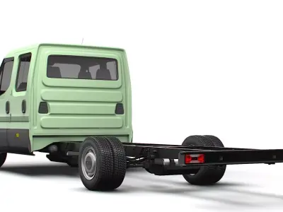 Iveco Daily Double Cab L5 Chassis 2026 3D model
