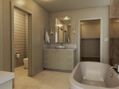 HD Modular House Low-poly 3D model