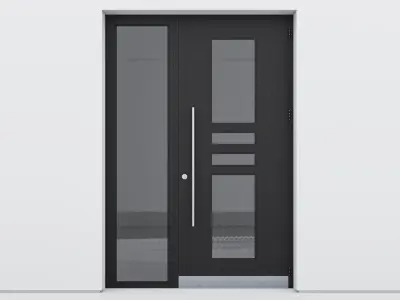 Aluminium door 139 3D model