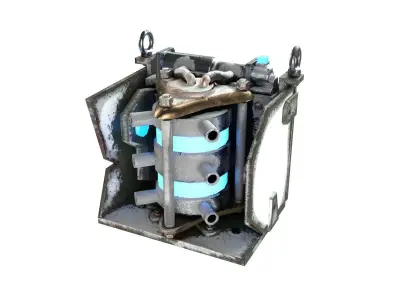 Sci-fi Cooler Low-poly 3D model