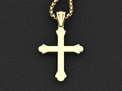 Cross Light Gold 3CP059 3DM STL 3D model