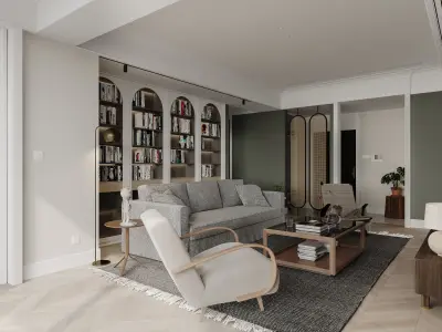 apartment interior scenes        3D model 17
