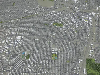 Amarillo  Low-poly 3D model