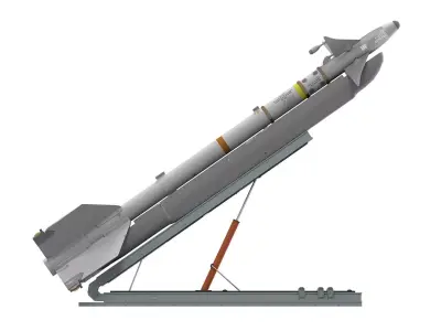 R-73 AA 11 Archer SeeDragon Launcher Low-poly 3D model