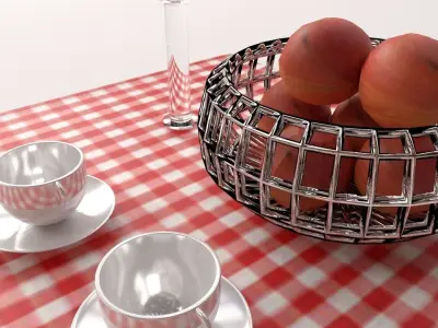 Dining Scene 3D model