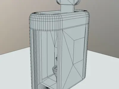 Low-Poly Public Toilet 1  Low-poly 3D model
