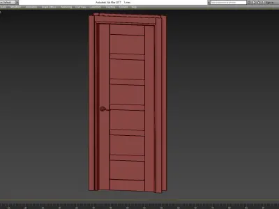 Della Vetro Gray Oak Belldinni Modern Interior Door 3d model Low-poly 3D model