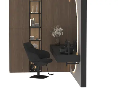 Beauty Salon Barber Shop 3D model