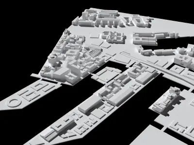 Nordhavn Copenhagen Denmark 3D print model