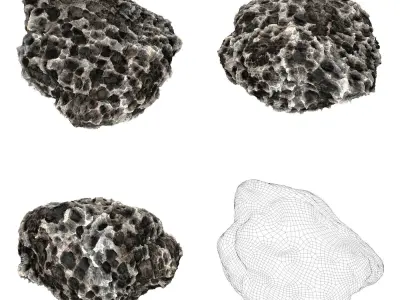 Volcanic Rock Collection Low-poly 3D model