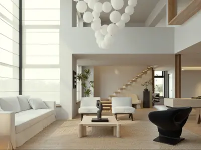 3D model of modern villa  3D model