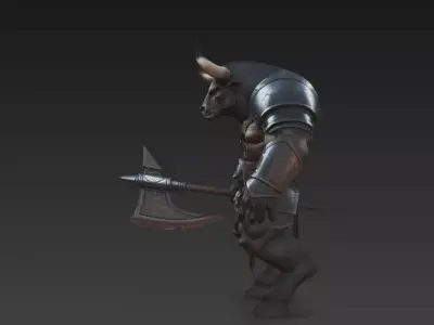 figura de fantasia tauro  3D print model