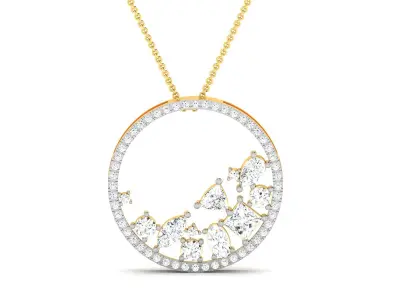 Women Pendant 3dm STL OBJ FBX Render Details 3D print model 24