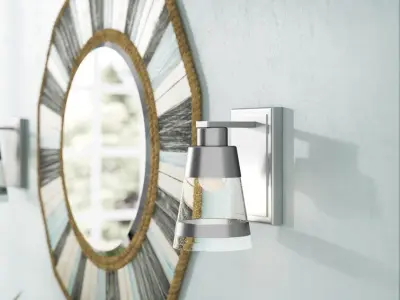 Jacey 1 - Light Dimmable Armed Sconce Free 3D model