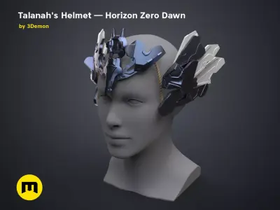 Talanah Helmet - Horizon Zero Dawn 3D print model