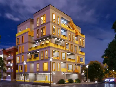 Green Building Complex 3D Model for Sustainable Architecture 3D model