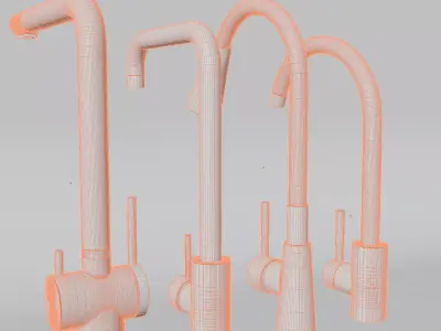 Modern Kitchen Faucet Set  3D model