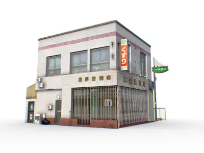Tokyo House 006 Low-poly 3D model