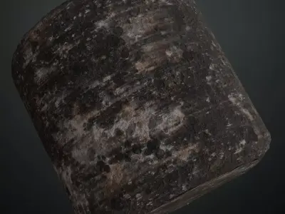 Rusty Dirty Blackish Metal Weathered PBR Seamless Texture
