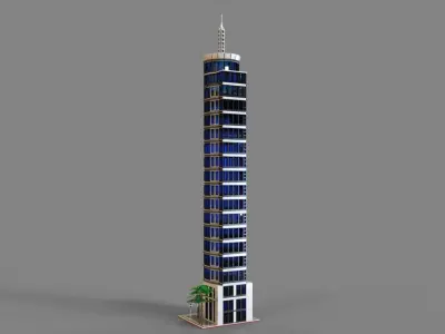 Lego hotel 3D model