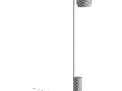 Crate and barrel Arren Black Floor Lamp 3D model