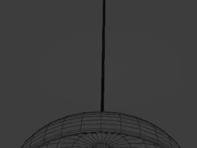 Vintage Diner Lamp Low-poly 3D model