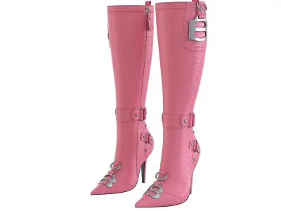 Balenciaga Essex Boots Low-poly 3D model