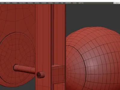 JUDITH WALL Low-poly 3D model