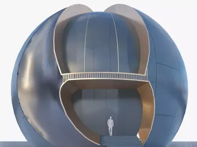 Future Sphere building 3D model