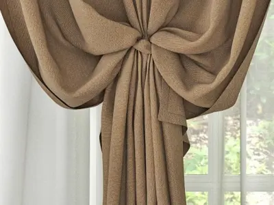 Curtain 3D model 11