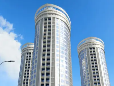 City detailed 3d scene 3D model