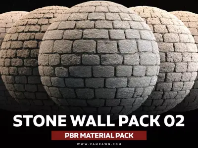Stone Wall Material Pack Vol 02 Texture