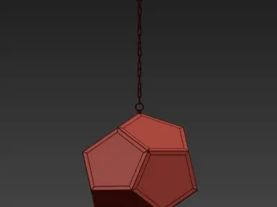 Divinare ball hanging from chain 3D model